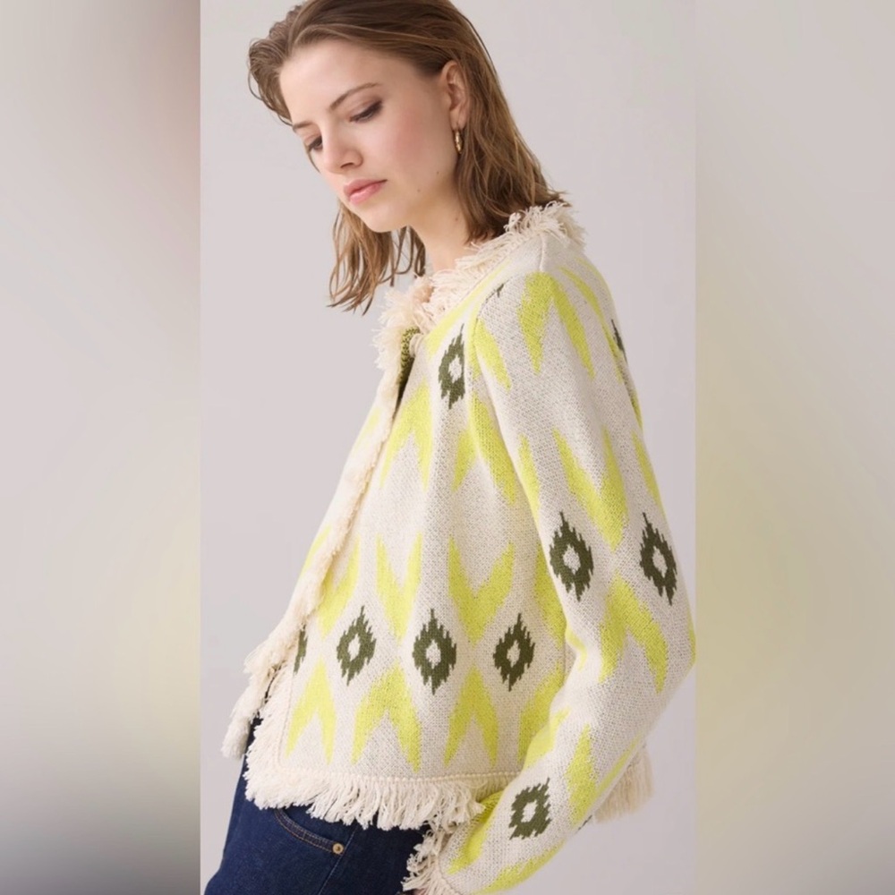SUMMUM KNITTED JACKET WITH IKAT JACQUARD - Picture 6 of 6